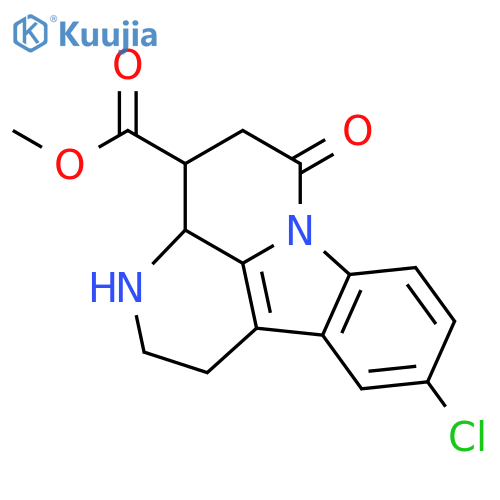 methyl (3aR,4S)-10-chloro-6-oxo-2,3,3a,4,5,6-hexahydro-1H-indolo[3,2,1-de][1,5]naphthyridine-4-carboxylate structure