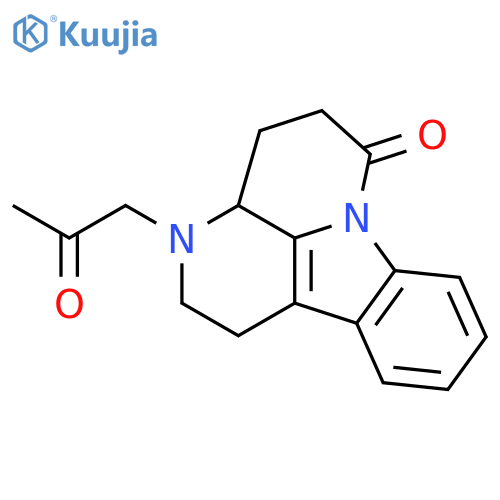 3-(2-oxopropyl)-1,2,3,3a,4,5-hexahydro-6H-indolo[3,2,1-de][1,5]naphthyridin-6-one structure