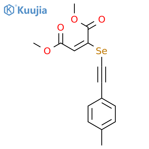 2-Butenedioic acid, 2-[[(4-methylphenyl)ethynyl]seleno]-, dimethyl ester structure