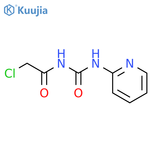Acetamide, 2-chloro-N-[(2-pyridinylamino)carbonyl]- structure