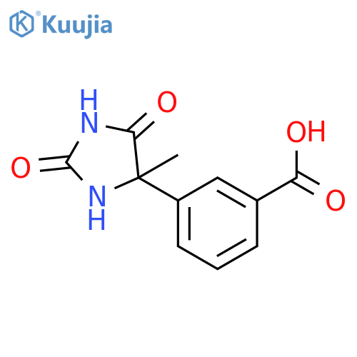 3-(4-Methyl-2,5-dioxoimidazolidin-4-yl)benzoic Acid structure