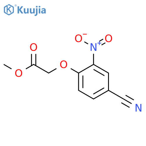 Methyl (4-cyano-2-nitrophenoxy)acetate structure