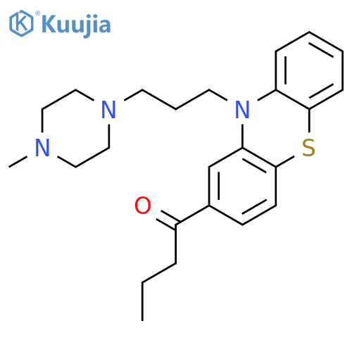 1-Butanone,1-[10-[3-(4-methyl-1-piperazinyl)propyl]-10H-phenothiazin-2-yl]- structure