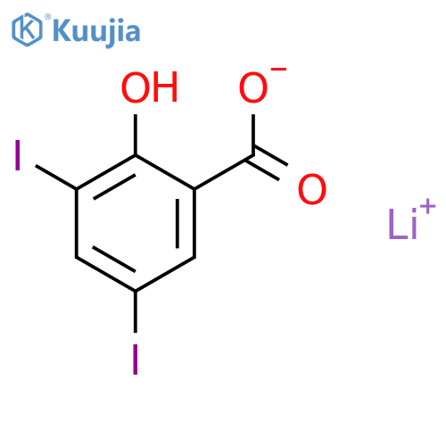 3,5-Diiodosalicylic Acid Lithium Salt structure