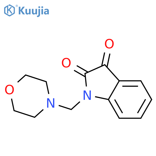 1-(morpholin-4-yl)methyl-2,3-dihydro-1H-indole-2,3-dione structure