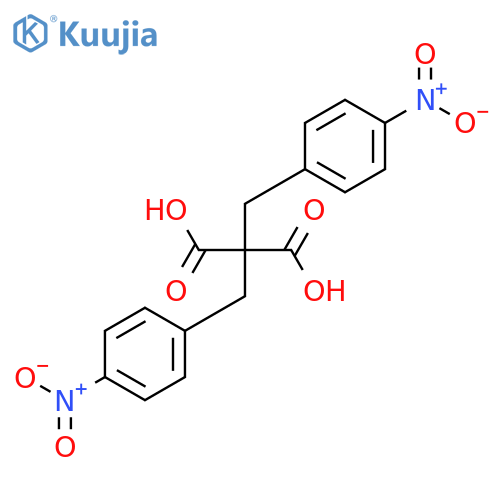 2,2-Bis(4-nitrobenzyl)malonic acid structure