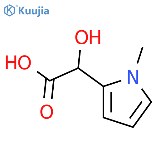 2-hydroxy-2-(1-methyl-1H-pyrrol-2-yl)acetic acid structure