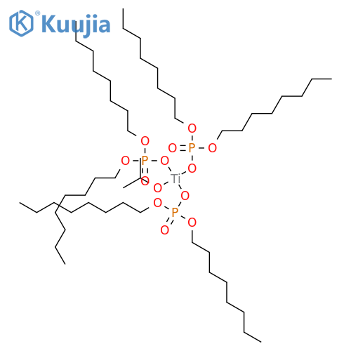Titanium, tris(dioctyl phosphato-kappaO'')(2-propanolato)-, (T-4)- structure