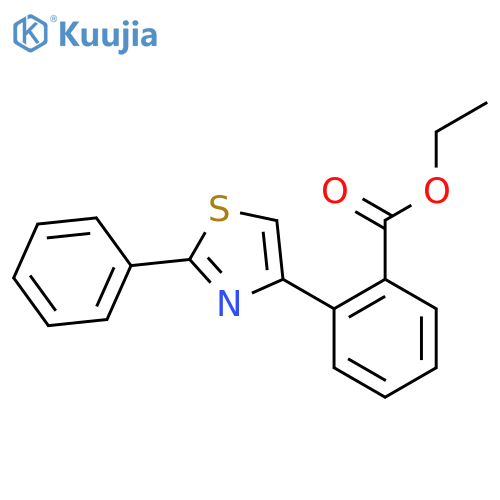Ethyl 2-(2-phenylthiazol-4-yl)benzoate structure