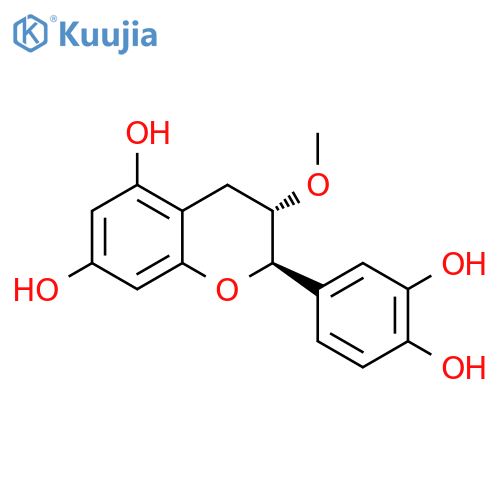 2H-1-Benzopyran-5,7-diol,2-(3,4-dihydroxyphenyl)-3,4-dihydro-3-methoxy-, (2R,3S)- structure