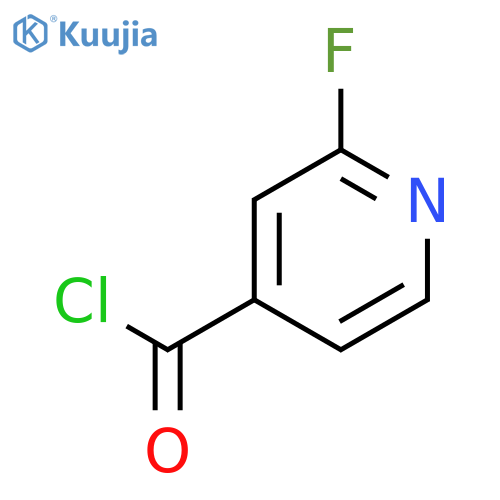 2-fluoropyridine-4-carbonyl chloride structure