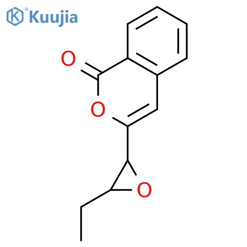 1H-2-Benzopyran-1-one, 3-[(2R,3S)-3-ethyloxiranyl]- structure
