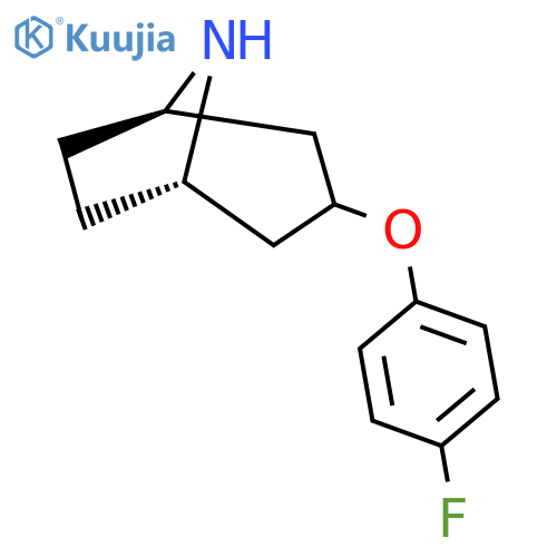 (cis)-3-(4-Fluoro-phenoxy)-8-aza-bicyclo[3.2.1]octane structure