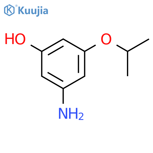 3-amino-5-(propan-2-yloxy)phenol structure