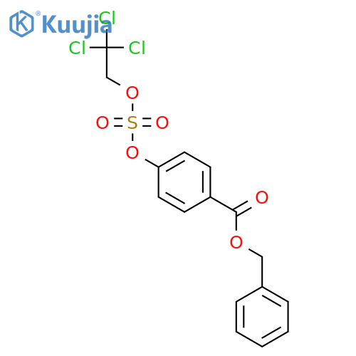 4-(2,2,2-Trichloroethoxy)sulfonyloxy-benzoic Acid Phenylmethyl Ester structure