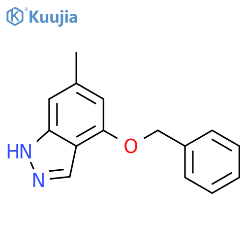 1H-INDAZOLE, 6-METHYL-4-(PHENYLMETHOXY)- structure