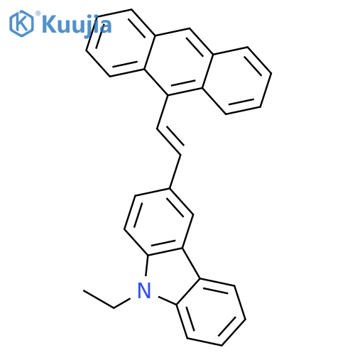 9H-Carbazole, 3-[2-(9-anthracenyl)ethenyl]-9-ethyl- structure