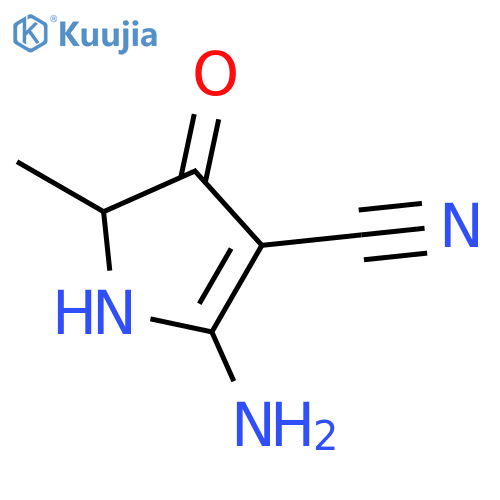 2-amino-5-methyl-4-oxo-4,5-dihydro-1H-pyrrole-3-carbonitrile structure