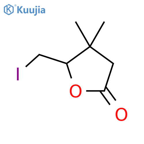 5-(iodomethyl)-4,4-dimethyloxolan-2-one structure