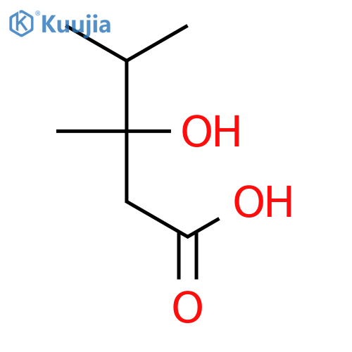 3-hydroxy-3,4-dimethylpentanoic acid structure