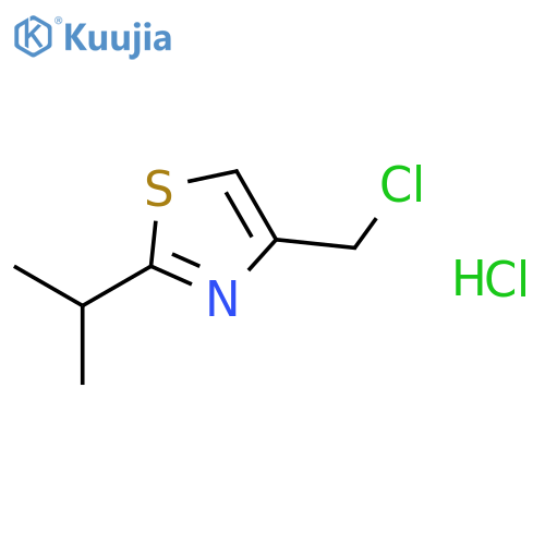 4-(Chloromethyl)-2-isopropyl-4-thiazolyl, Hydrochloride Salt structure