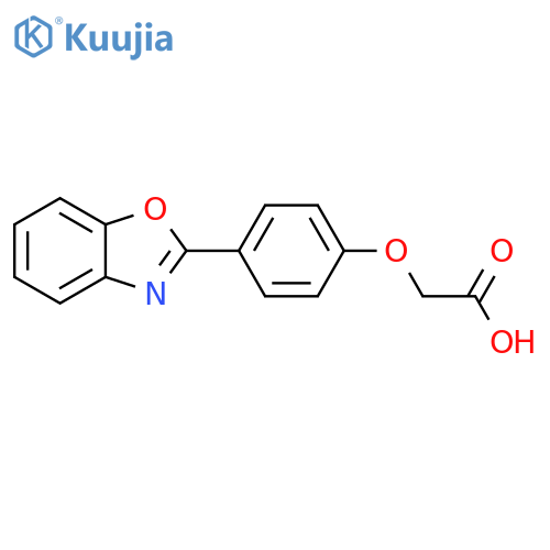 Acetic acid, [4-(2-benzoxazolyl)phenoxy]- structure