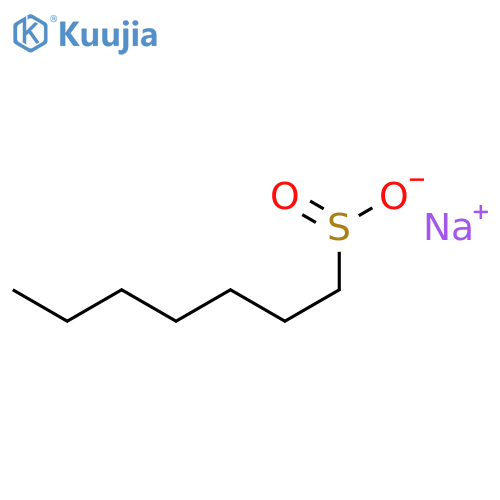 1-Heptanesulfinic acid, sodium salt structure