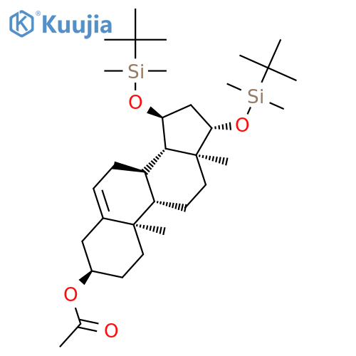(3β,15α,17β)-15,17-Bis-O-(tert-butyldimethylsilyloxy) Androst-5-en-3-ol 3-O-Acetate structure