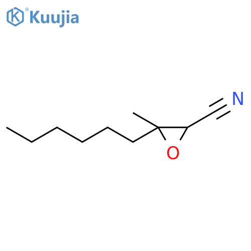 Oxiranecarbonitrile, 3-hexyl-3-methyl- structure