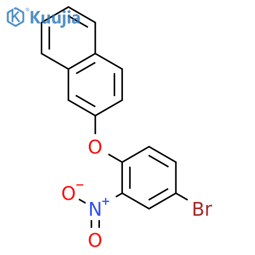 NAPHTHALENE, 2-(4-BROMO-2-NITROPHENOXY)- structure