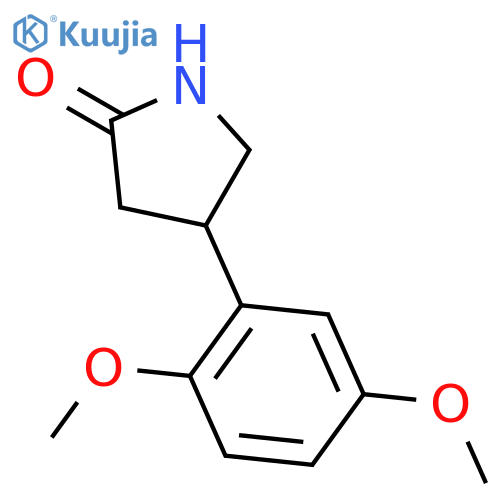 4-(2,5-dimethoxyphenyl)pyrrolidin-2-one structure