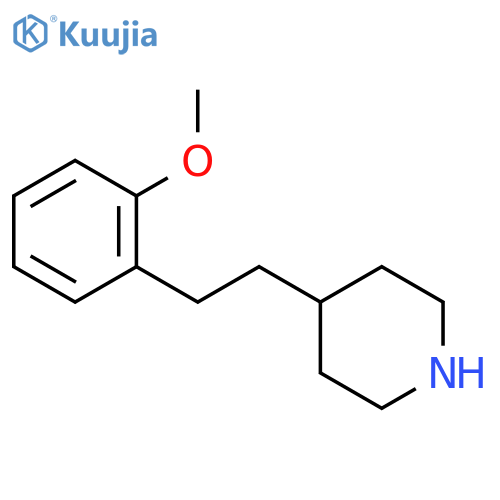 4-[2-(2-Methoxy-phenyl)-ethyl]-piperidine structure