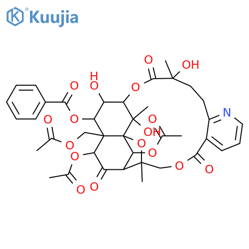 Per(deacyl)wilfortrine; 8-Ketone, 1-benzoyl, 6,9,14-tri-Ac structure