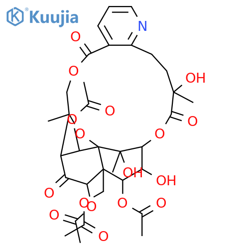 Per(deacyl)wilfortrine; 8-Ketone, 1,6,9,14-tetra-Ac structure