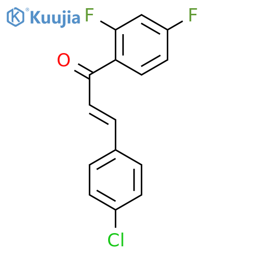 2-Propen-1-one, 3-(4-chlorophenyl)-1-(2,4-difluorophenyl)- structure