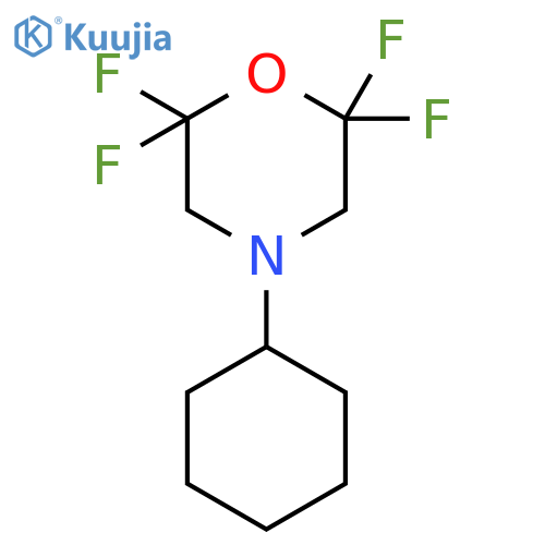 4-cyclohexyl-2,2,6,6-tetrafluoromorpholine structure