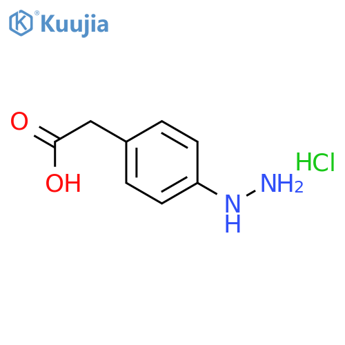 2-(4-Hydrazinylphenyl)acetic acid hydrochloride structure