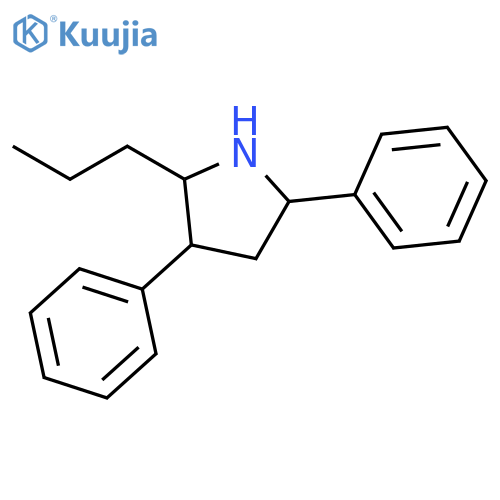 Pyrrolidine, 3,5-diphenyl-2-propyl- structure