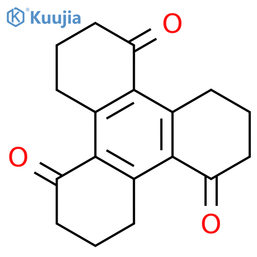 1,5,9(2H,6H,10H)-TRIPHENYLENETRIONE, 3,4,7,8,11,12-HEXAHYDRO- structure