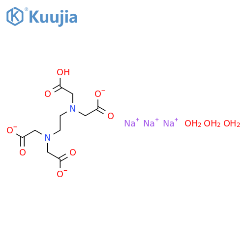 Ethylenediaminetetraacetic acid trisodium salt dihydrate structure