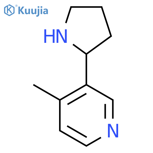 4-methyl-3-(pyrrolidin-2-yl)pyridine structure