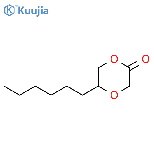 2-Hexyl-5-keto-1,4-dioxane structure