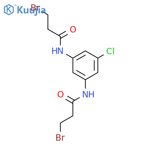 Propanamide, N,N'-(5-chloro-1,3-phenylene)bis[3-bromo- structure