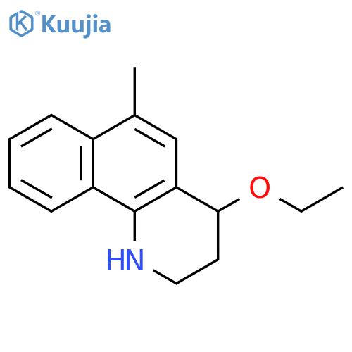 Benzo[h]quinoline, 4-ethoxy-1,2,3,4-tetrahydro-6-methyl- structure