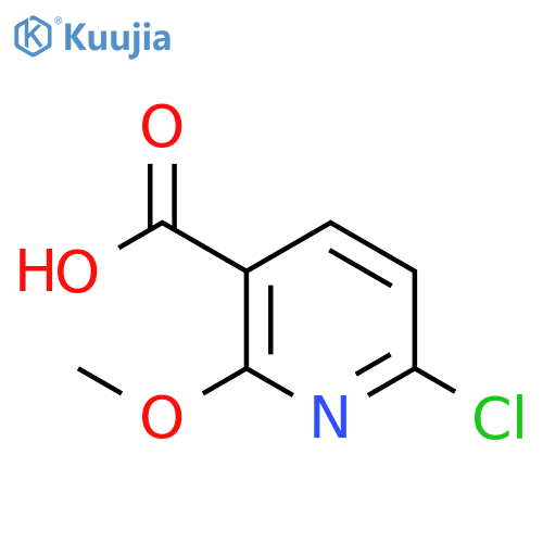 6-Chloro-2-methoxynicotinic acid structure