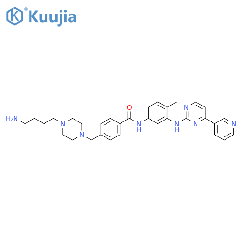 Benzamide,4-[[4-(4-aminobutyl)-1-piperazinyl]methyl]-N-[4-methyl-3-[[4-(3-pyridinyl)-2-pyrimidinyl]amino]phenyl]- structure