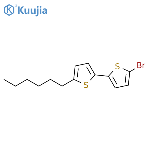 5-Bromo-5'-hexyl-2,2'-bithiophene structure