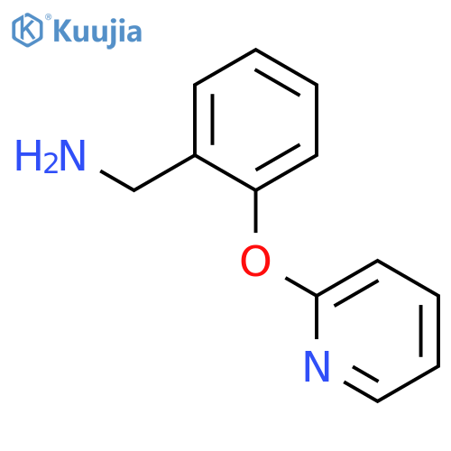 1-[2-(pyridin-2-yloxy)phenyl]methanamine structure