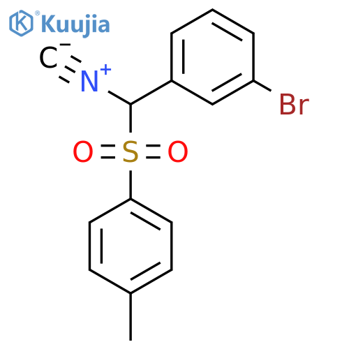 3-Bromo-1-isocyano-(toluene-4-sulfonyl)-methyl-benzene structure