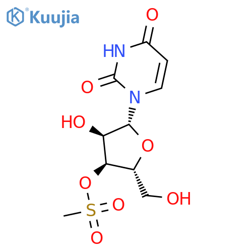 Uridine, 3'-methanesulfonate structure